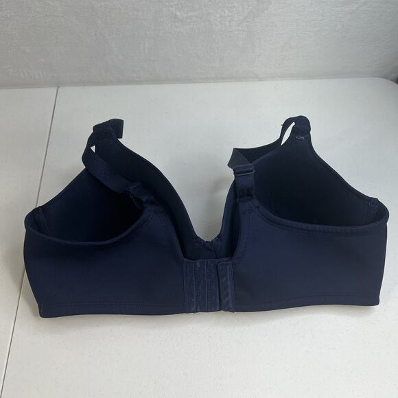 Vanity Fair 40D Bra Beauty Back Underwire Full Figure Coverage Lace 76380 Blue - Picture 5 of 13